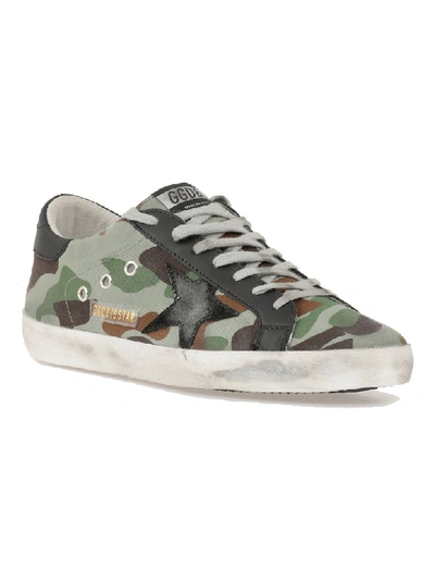 Shop Golden Goose Superstar Sneaker In Camouflage-black Star