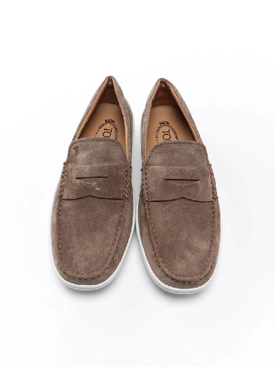 Shop Tod's Gommino Loafer In Torba