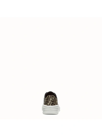 Shop Fendi Sneaker Logo Ff In I Black Gold Caffe