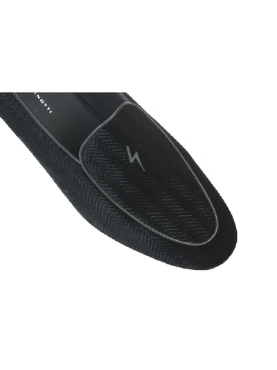 Shop Giuseppe Zanotti G-flash Loafers In Black