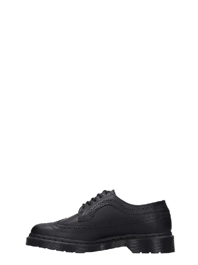 Shop Dr. Martens' 3989 Lace Up Shoes In Black Leather