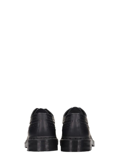 Shop Dr. Martens' 3989 Lace Up Shoes In Black Leather