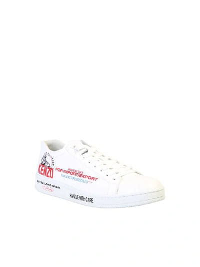 Shop Kenzo Tennix Sneakers In White