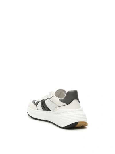 Shop Bottega Veneta Speedster Sneakers In Bia Lgrap Bia Ner (white)