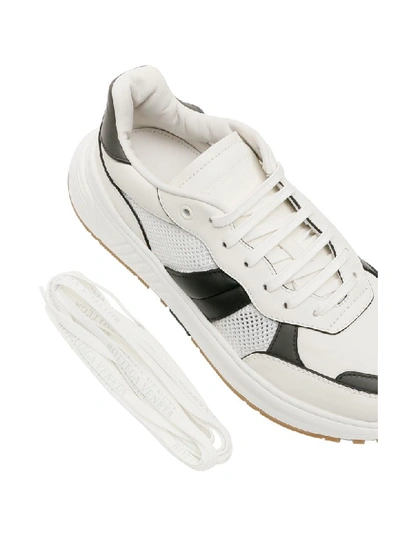 Shop Bottega Veneta Speedster Sneakers In Bia Lgrap Bia Ner (white)