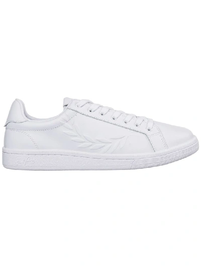 Shop Fred Perry Laurel Sneakers In Bianco