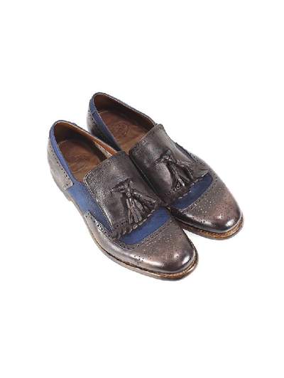 Shop Church's Shanghai 11 Ebony Navy Moccasin In Ebony / Navy