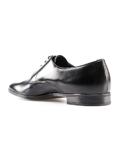 Shop Prada Lace Up Shoes In Nero