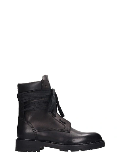 Shop Amiri Combat Boot Combat Boots In Black Leather