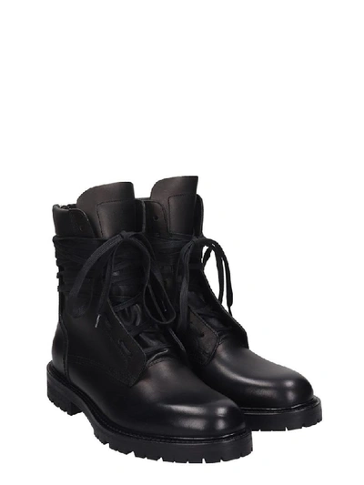 Shop Amiri Combat Boot Combat Boots In Black Leather