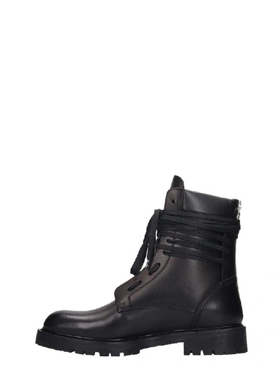 Shop Amiri Combat Boot Combat Boots In Black Leather