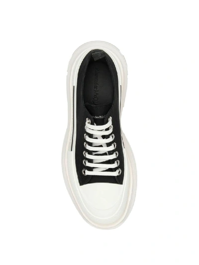 Alexander Mcqueen Alexander Mc Queen Black/white Tread Slick Shoes In Black Whi Black (black)