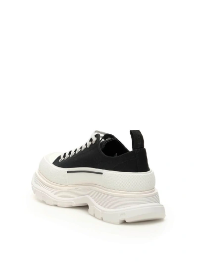 Alexander Mcqueen Alexander Mc Queen Black/white Tread Slick Shoes In Black Whi Black (black)