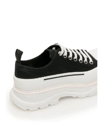 Alexander Mcqueen Alexander Mc Queen Black/white Tread Slick Shoes In Black Whi Black (black)