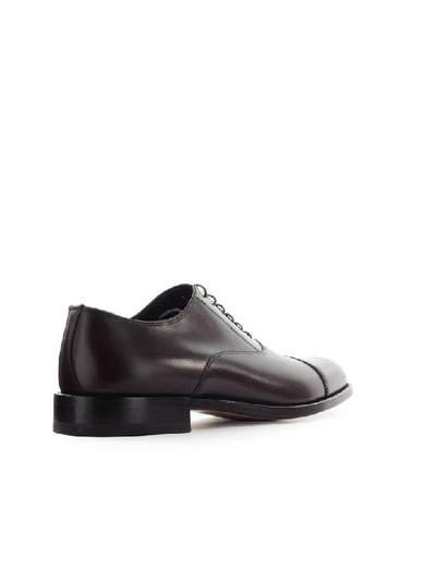 Shop Moreschi Dark Brown New York Oxford Lace Up Shoe In T.moro