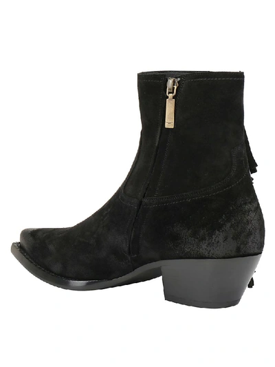 Shop Saint Laurent Lukas 40 Boots In Nero