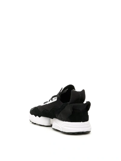 Shop Y-3 Zx Torsion Sneakers In Black White Black (black)