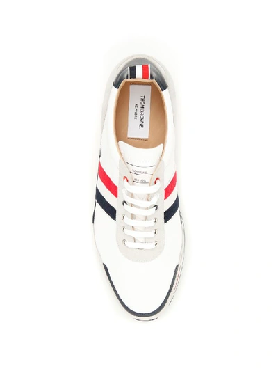 Shop Thom Browne Multicolor Jogger Sneakers In White (white)