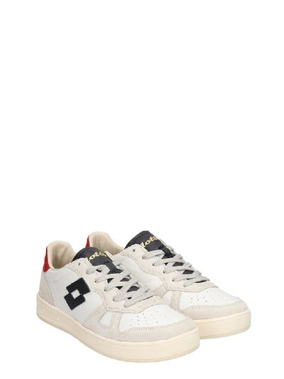 Shop Lotto Leggenda Signature Sneakers In White Suede And Leather