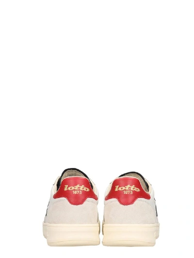 Shop Lotto Leggenda Signature Sneakers In White Suede And Leather