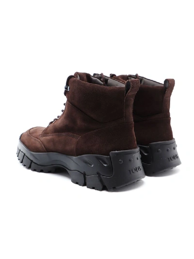 Shop Tod's Mountain Ankle Boot In Testa Moro