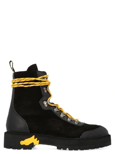 Shop Off-white Hicking Boot Shoes In Black