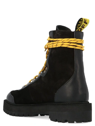 Shop Off-white Hicking Boot Shoes In Black