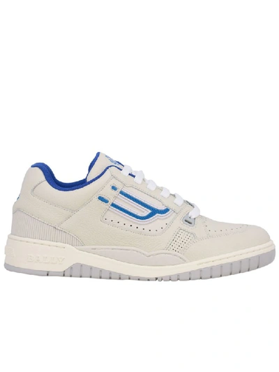 Shop Bally Sneakers In Leather With Logo In White