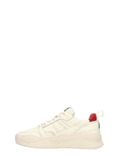 Shop Ami Alexandre Mattiussi Sneakers In Beige Leather