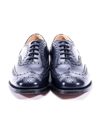 Shop Church's Burwood Leather Oxford Shoes In Navy