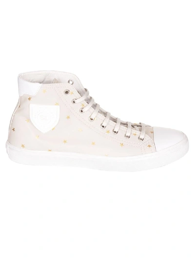 Shop Saint Laurent Bedford Star Hi-top Sneakers In Off-white