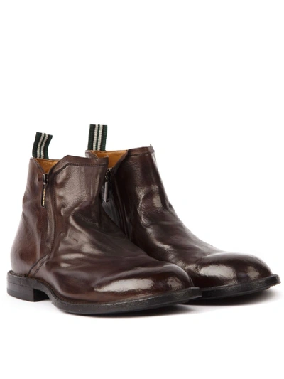 Shop Green George Dark Brown Leather Ankle Boots