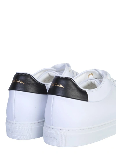 Shop Paul Smith Leather Sneaker In Bianco