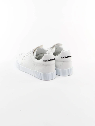 Shop Dolce & Gabbana Portofino Sneaker In Bianco