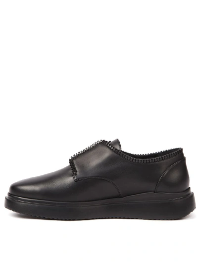 Shop Giuseppe Zanotti Black Leather Sneaker