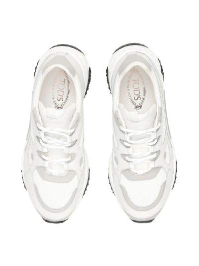 Shop Tod's Active Sportivo 57b Sneakers In Ghiaccio Medio (white)