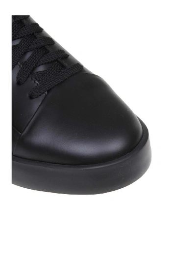 Shop Santoni Sneakers Leather Lace-up