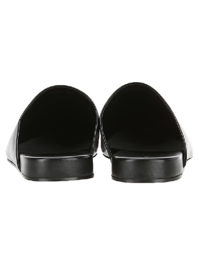 Shop Balenciaga Cosy Bb Slippers In Black + Silver