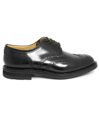 Shop Church's Claverton Polished Binder Derby Black In Nero