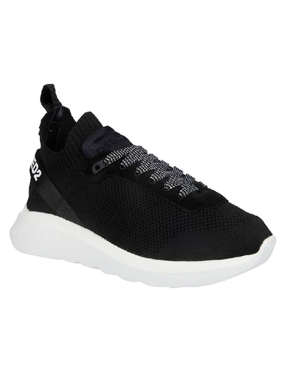 Shop Dsquared2 Speedster Sneakers In Black/white