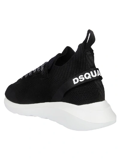 Shop Dsquared2 Speedster Sneakers In Black/white
