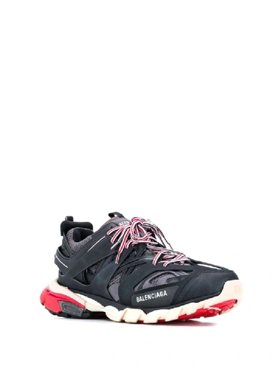 Shop Balenciaga Black Track Trainers In Black Grey