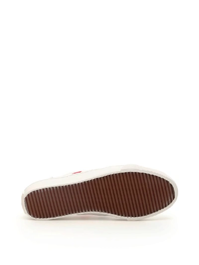 Shop Thom Browne Lo-top Vulcanized Sneakers In White (white)