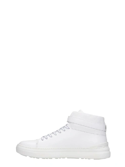 Shop Buscemi 100mm Sport Sneakers In White Leather