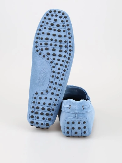 Shop Tod's Loafers In Azzurro