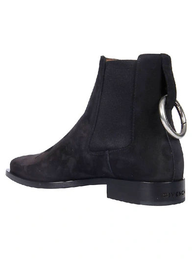 Shop Givenchy Ring Detail Ankle Boots In Black