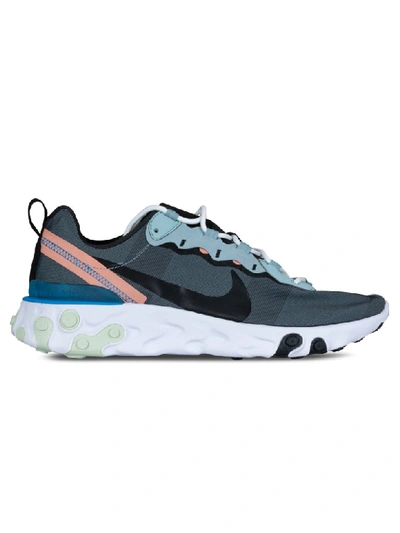 Nike React Element 55 Ocean Cube/black-pink Quartz-blue Hero In Grigio/rosa  | ModeSens