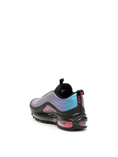 Shop Nike Air Max 97 Lx Sneakers In Black Laser Fuchsia Thunder Grey (black)