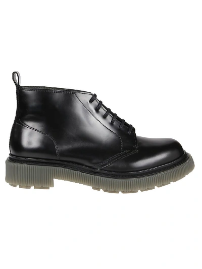 Adieu Lace-up Ankle Boots In Black