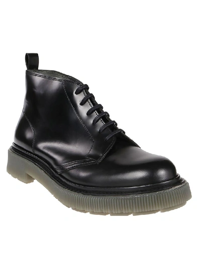 Adieu Lace-up Ankle Boots In Black